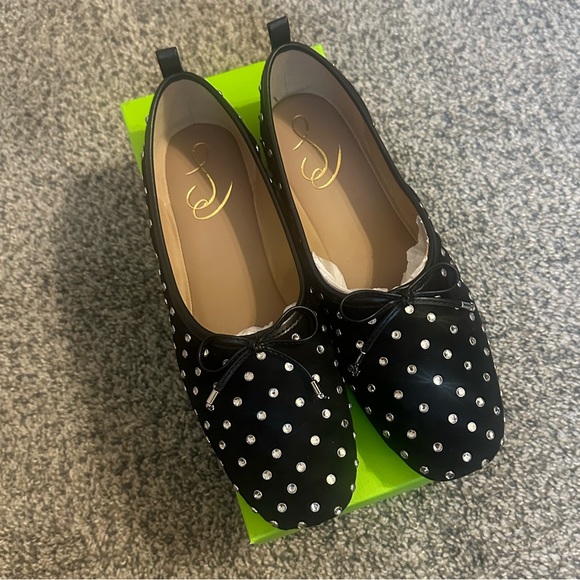 Like new Sam Edelman, leather and suede sparkle flat - Picture 7 of 16